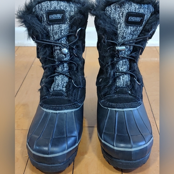 Khombu K-Comfort Nina Women's Black Winter Boots 8M - Picture 2 of 14